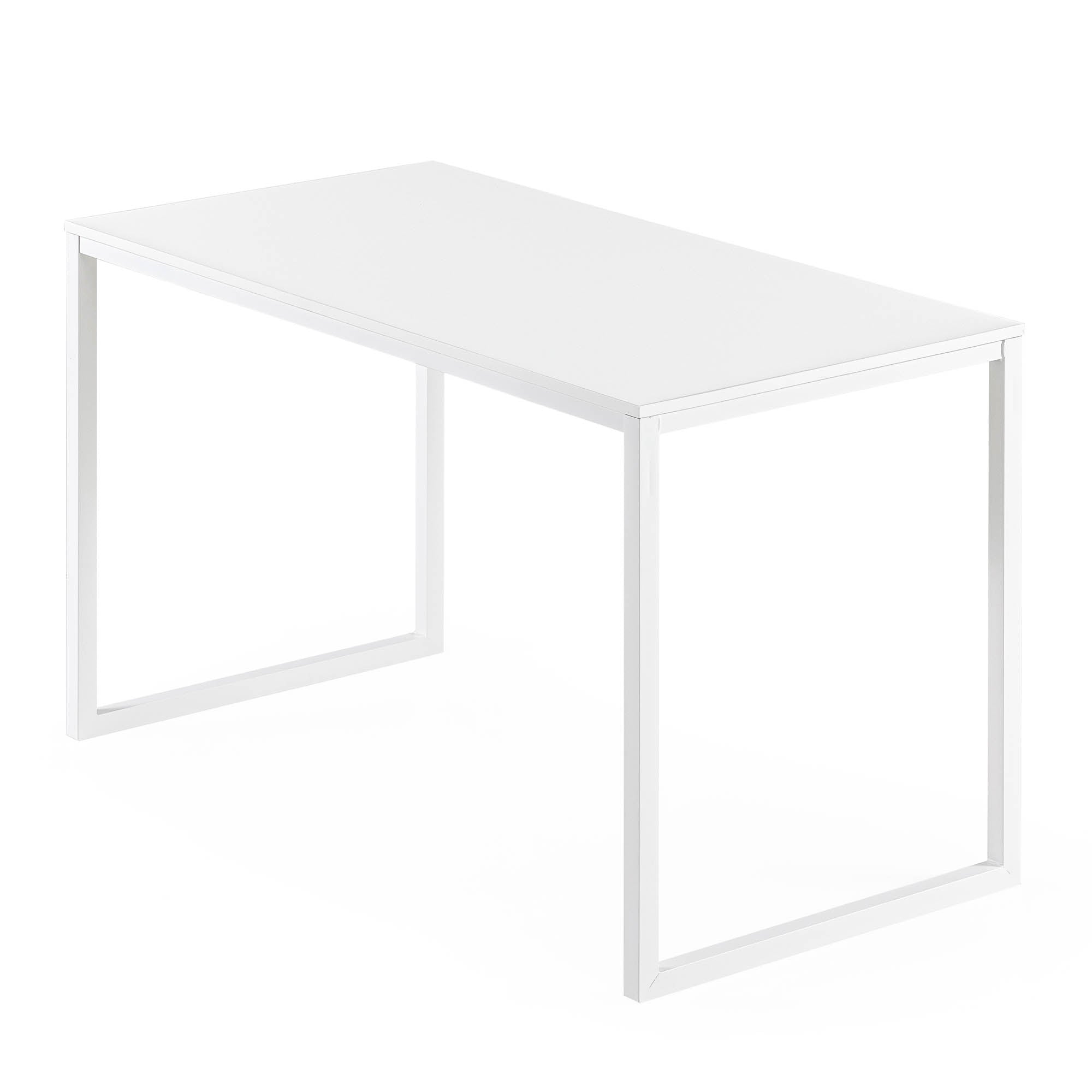 ZINUS Jennifer 63 Inch White Frame Desk / Computer Workstation / Office  Desk / Easy Assembly, Natural