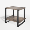 Brock Metal and Wood Side Table