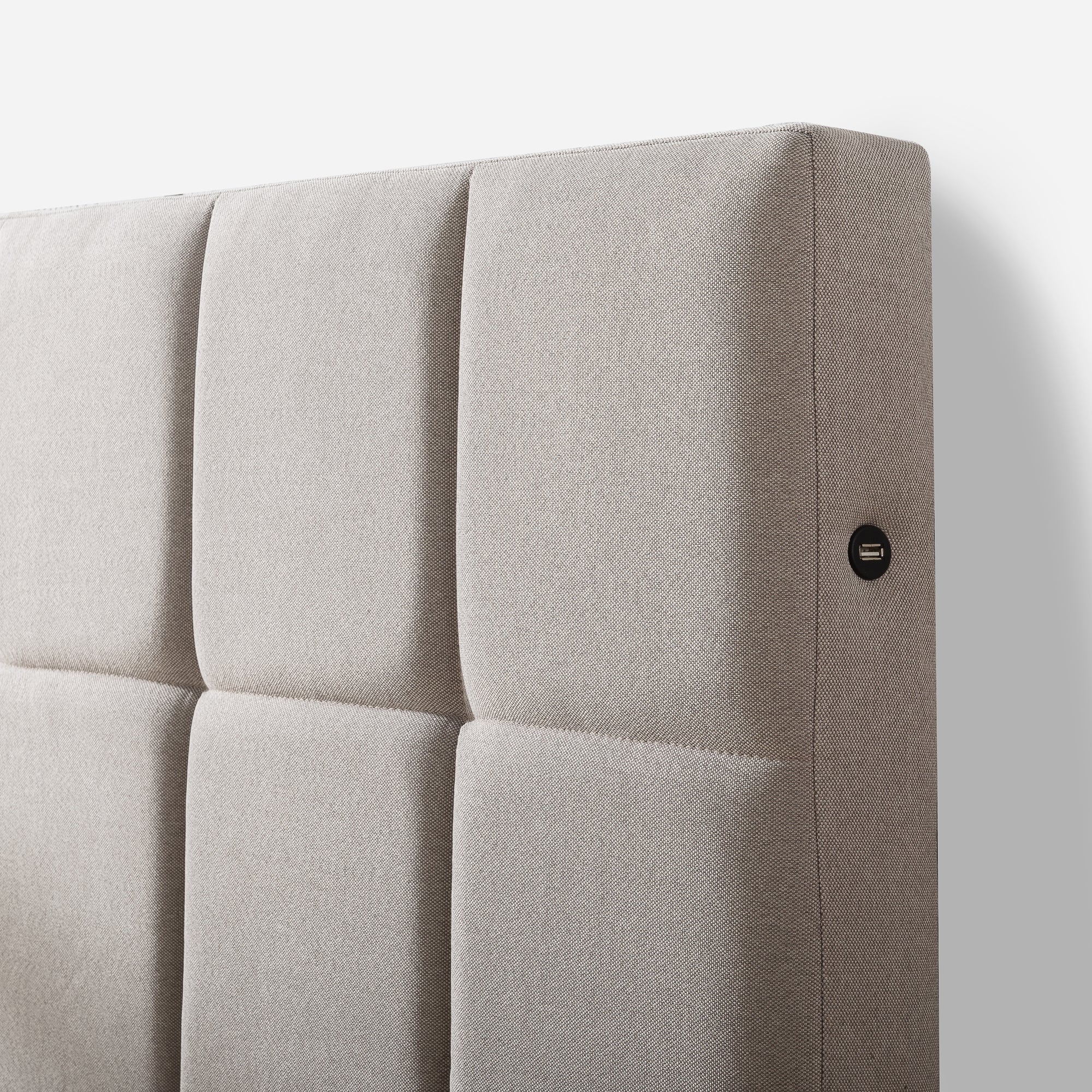 Lottie Upholstered Platform Bed Frame with Short Headboard