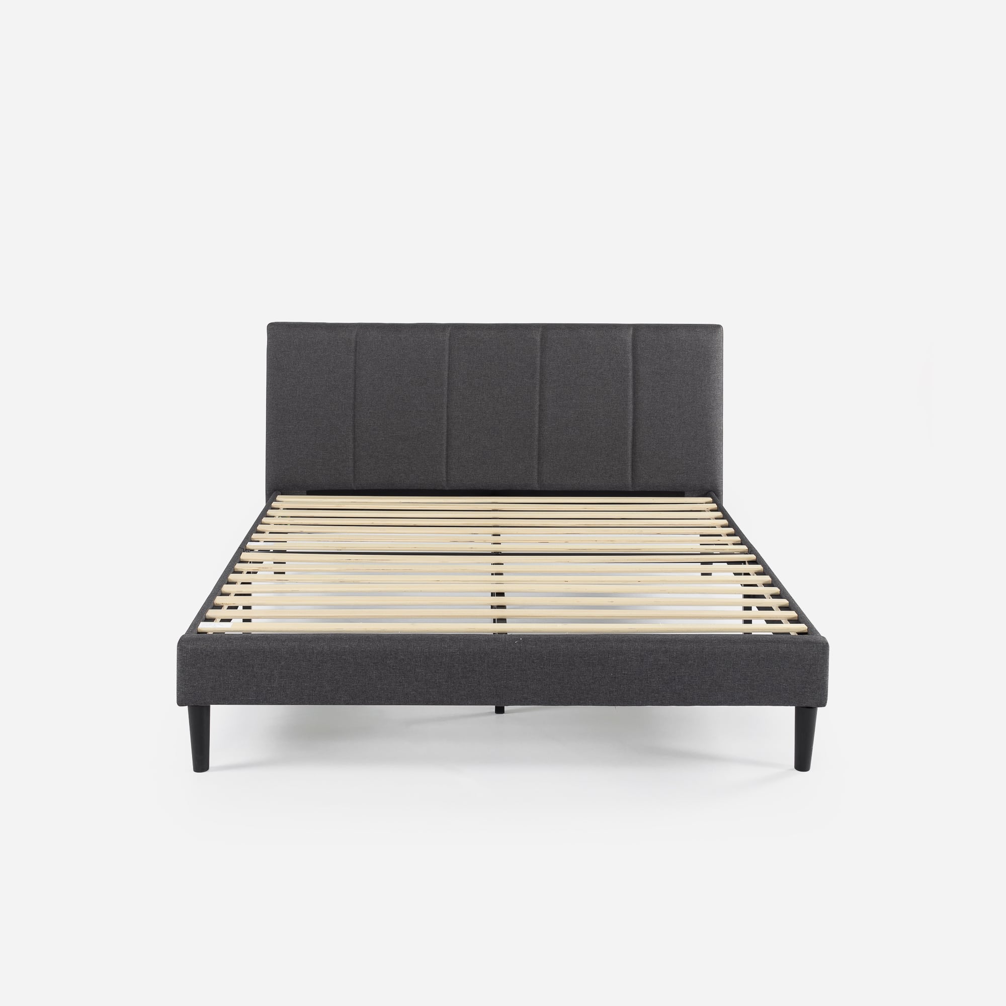 Maddon Upholstered Platform Bed Frame grey 