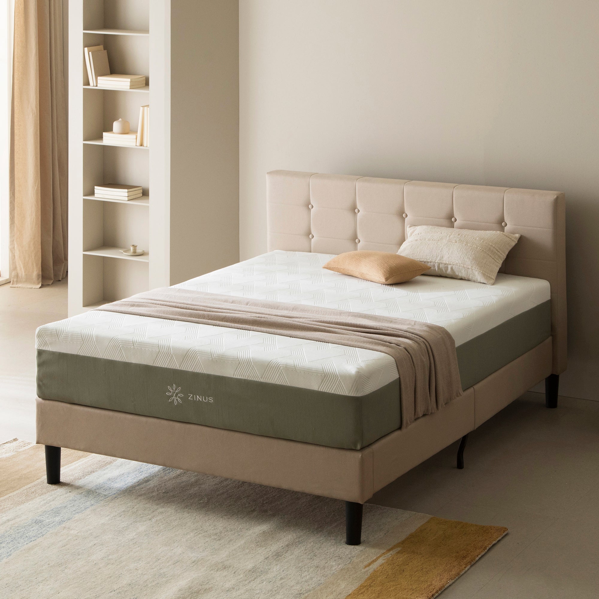 Cooling Memory Foam Mattress with Antimicrobial Cover
