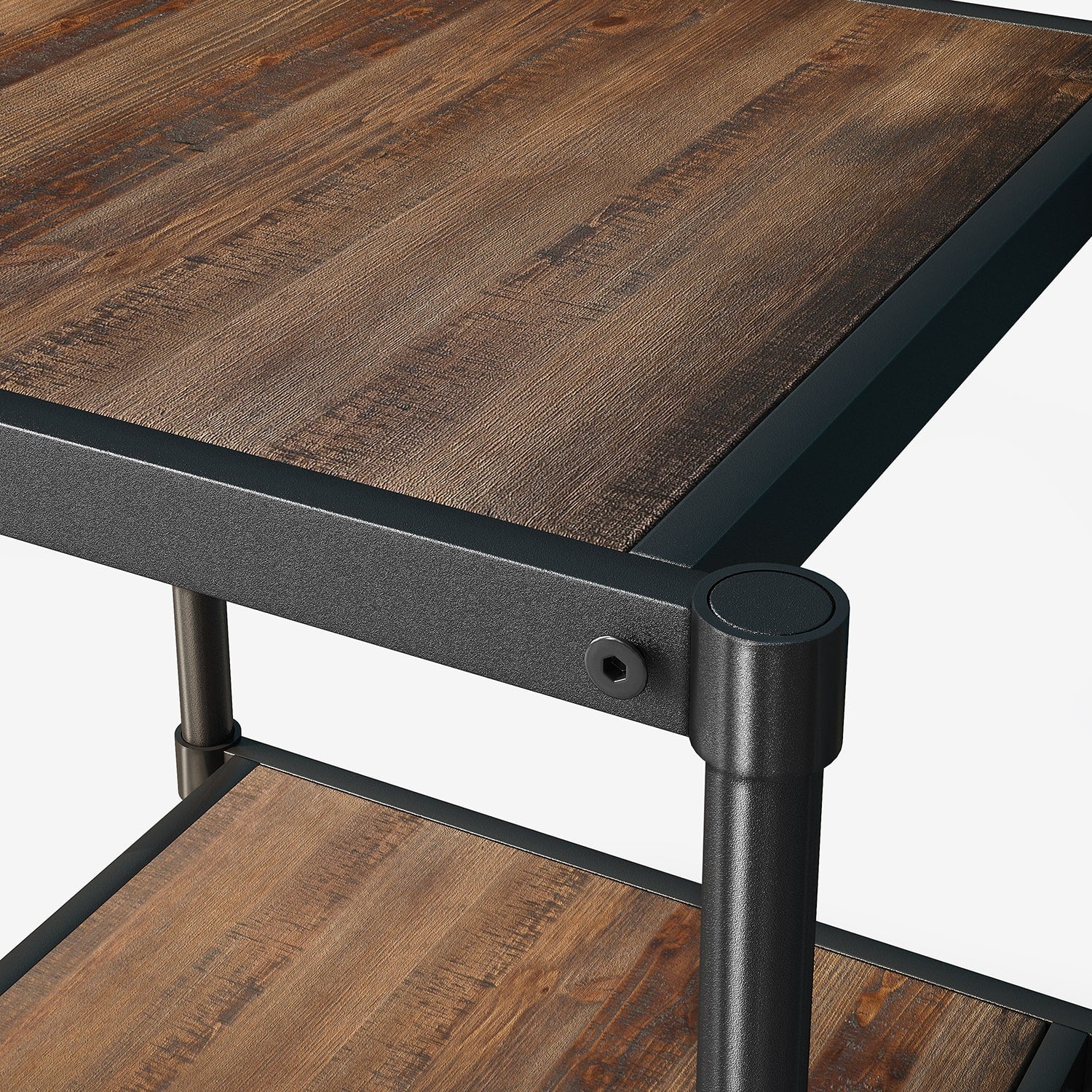 Wesley Metal and Wood Side Table