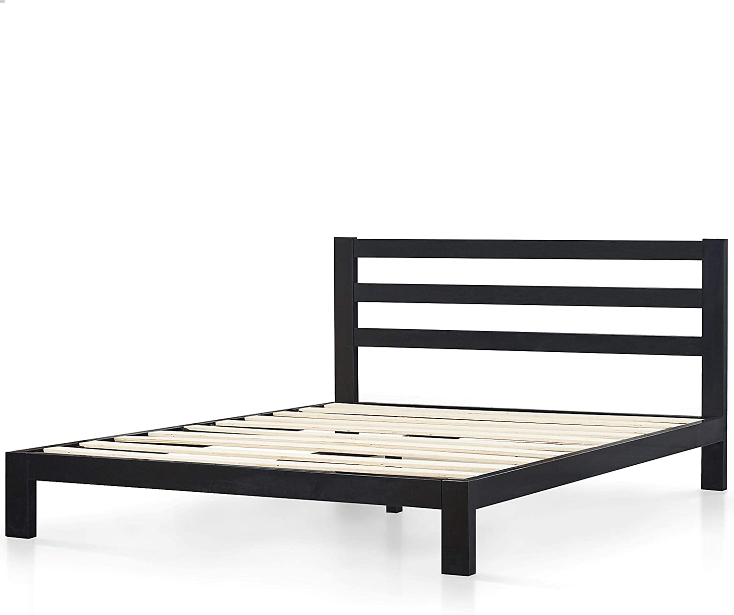 Arnav Metal Platform Bed Frame with Headboard