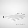 Quick Lock Metal Box Spring 4 inch Queen size shown