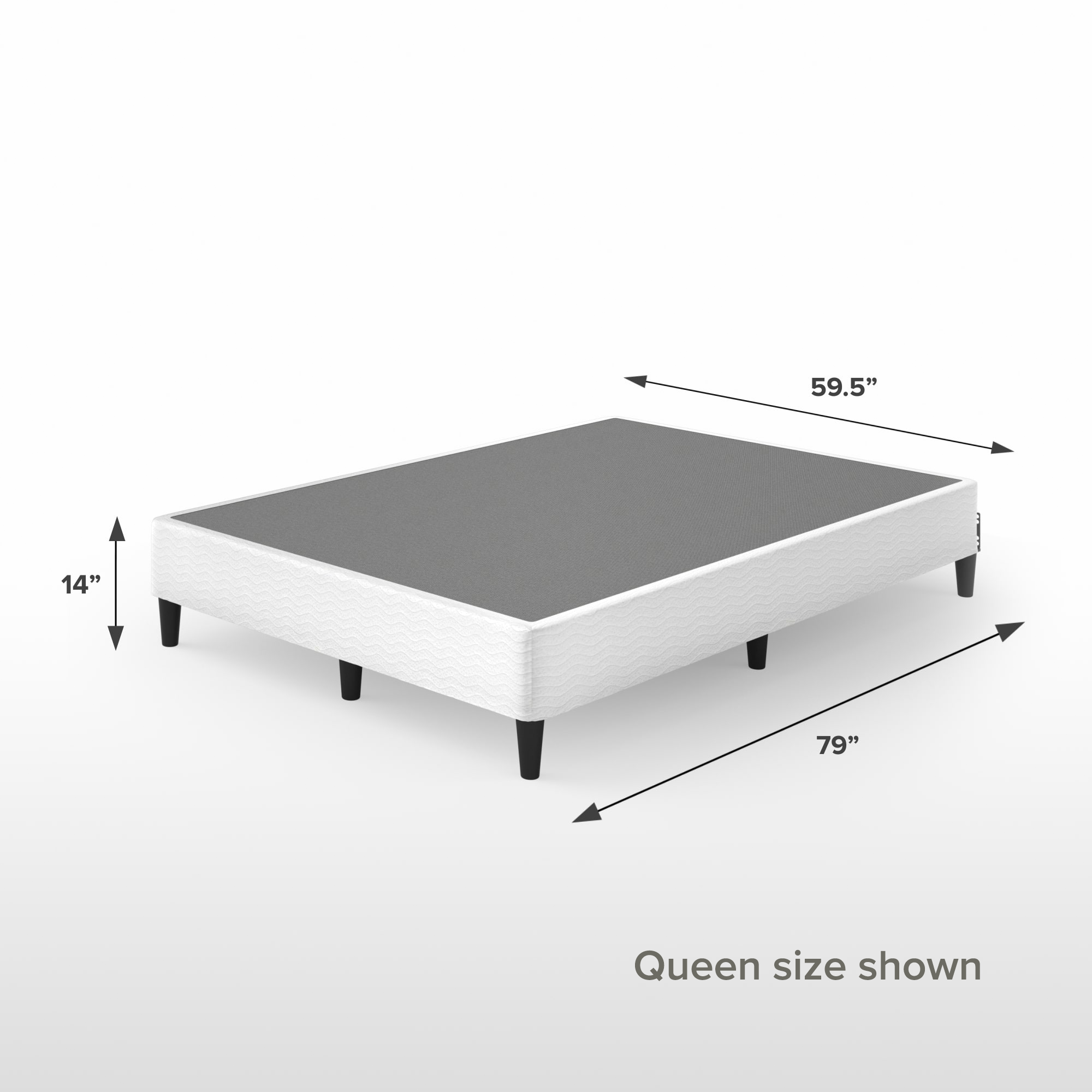 Keenan Metal Mattress Foundation queen size shown