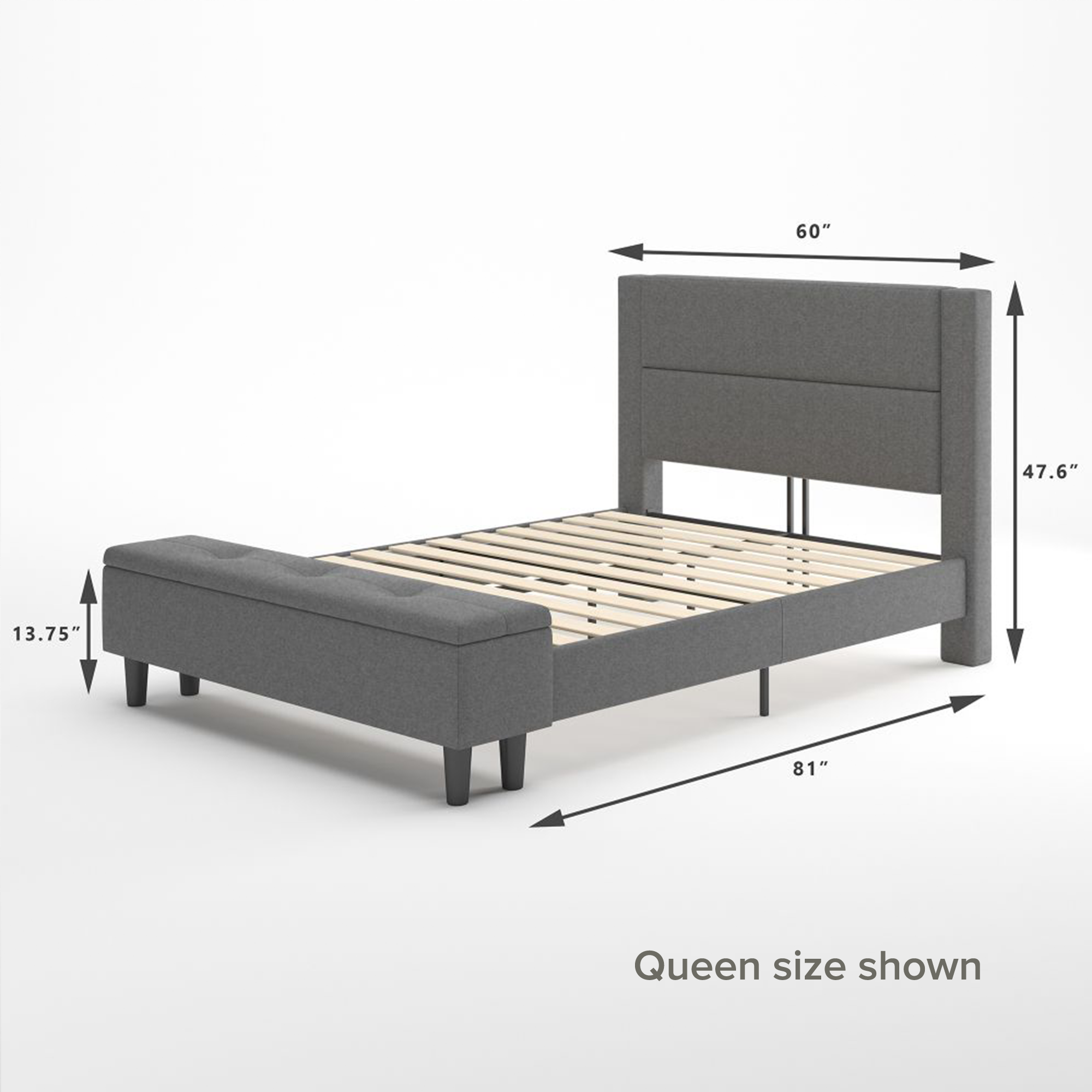 Bed frame and storage 2025