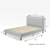 Dachelle Upholstered Platform bed frame queen size dimensions