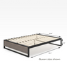 2019 GOOD DESIGN™ Award Winner - Suzanne Metal and Wood Platforma Bed Frame 14inch Queen Size Dimensions 