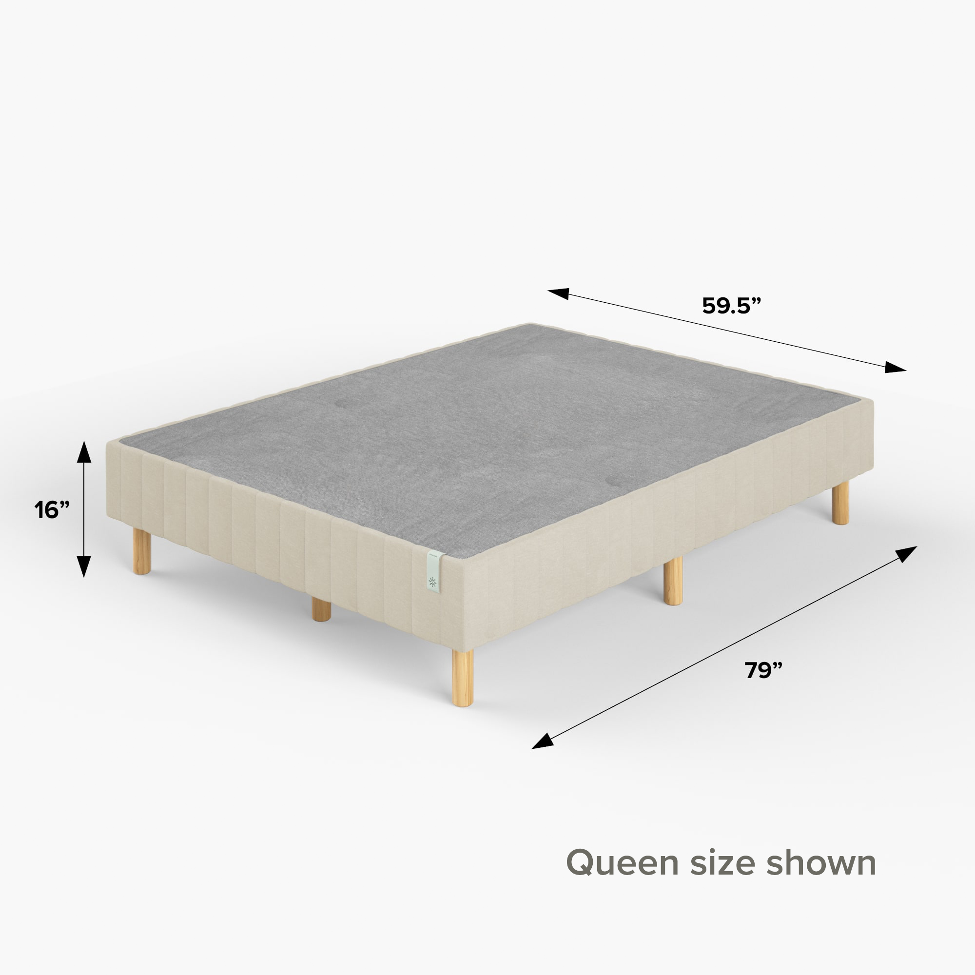 Justina Quick Snap Standing Mattress Foundation Zinus